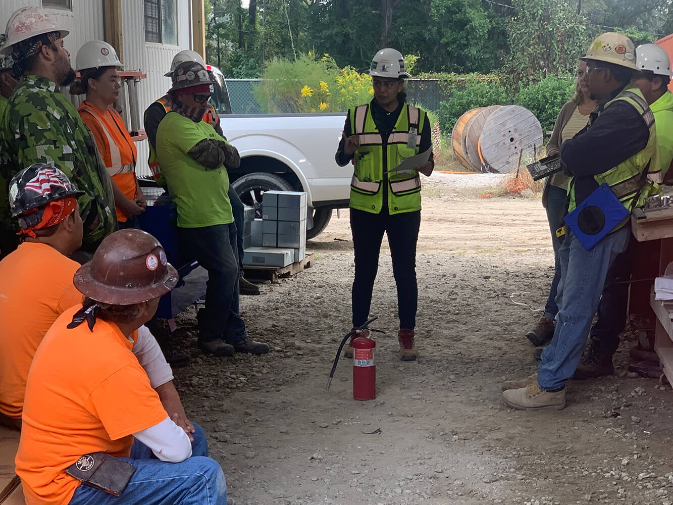 Safety Instruction at Commercial Interiors Charleston SC